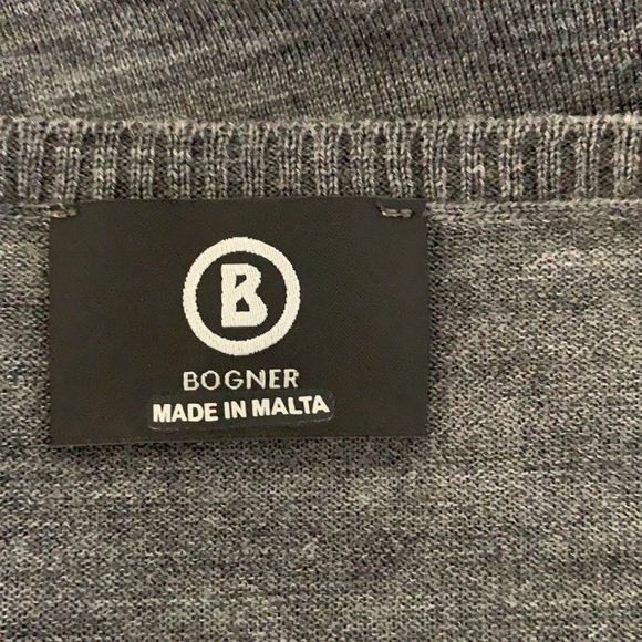 Bogner grey v-neck sweater - Picture 6 of 7